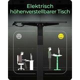 Icybox IB-EW122B-TT ergonomski električni podizač stola | shoptok.hr