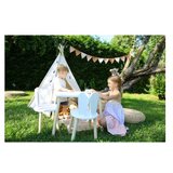 Hanah home dečiji sto i stolice bunny two chair set white