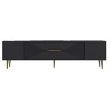 Hanah home tv polica Dekol1 anthracite gold