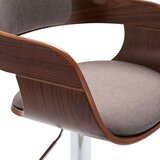 vidaXL barski stolac od iverice i smeđe-sive tkanine | shoptok.hr