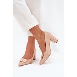 Boto Heels with decoration beige Celira Cijene