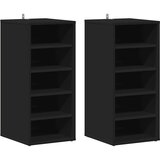  Ormarići za cipele 2 kom crni 31,5x35x70 cm konstruirano drvo | shoptok.hr