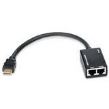 E-green Adapter - Konvertor HDMI extender - RJ45 Cat5e/6 0.3m (2kom)