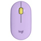 Logitech pebble M350 wireless mouse - lavander lemonade cene