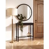 Premier Housewares Črna stranska mizica iz masivnega bora 30x80 cm Heritage – | Shoptok.si