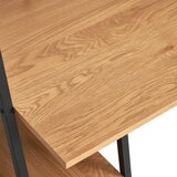 MID.YOU PISALNA MIZA kovina, leseni material črna, barve hrasta | Shoptok.si