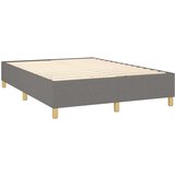  Box spring posteljni z vzmetnico temno siv 140x190 cm blago, (20735923) | Shoptok.si