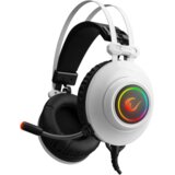  Slušalice sa mikrofonom gaming RAMPAGE RM-K1 PULSAR white, USB 7.1 surround, vibracija, RGB | Eponuda.ba