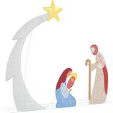 vidaXL Jaslice Topla bijela 149 x32 x 127.5 cm Poliester | shoptok.hr