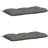  Jastučići za klupe VIANEN 2 kom. 100% poliester Siva - Siva 130 x 60 x 12 cm | shoptok.hr