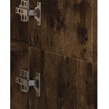  Visoka komoda dimljeni hrast 70x35x180 cm konstruiranog drva | shoptok.hr