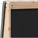 vidaXL tapecirano vzglavje temno siva 140 cm masivno borovo les | Shoptok.si