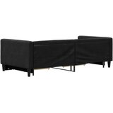  Dnevni krevet na razvlačenje s ladicama crni 90x200 cm tkanina | shoptok.hr