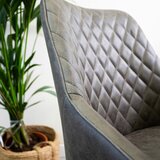 MID.YOU VRTLJIVI STOL kovina, tekstil antracit | Shoptok.si