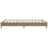  Okvir za krevet s oprugom smeđesivi 140x200 cm od tkanine | Eponuda.com