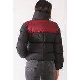 Dewberry Z6649 WOMEN'S COAT-BLACK-BURGUNDY | shoptok.hr