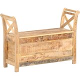  Klupa za hodnik 103 x 33 x 72 cm od masivnog drva manga - masivno drvo manga Slike
