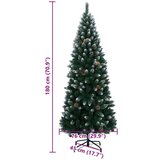 vidaXL Umetna novoletna jelka 300 LED diod 180 cm | Shoptok.si