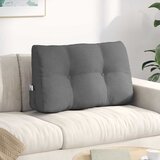  Jastuk za leđa Tamno siva 80 x 24 x 50 cm tkanina | shoptok.hr