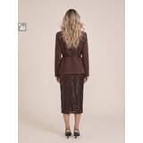 Sinsay Midi suknja s fliterima i prorezom | shoptok.hr