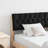 vidaXL Tapecirani uzglavlje Crna 135 cm Čvrsto borovo drvo Cijene
