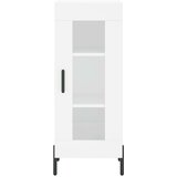  Visoka komoda bijeli 34 5x34x180 cm od konstruiranog drva | shoptok.hr