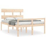  Krevet za starije s uzglavljem 140x190 cm od masivnog drva | shoptok.hr