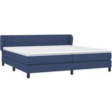  Box spring postelja z vzmetnico modra 200x200 cm blago, (20894654) | Shoptok.si