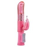  Vibrator sa dodatkom za klitoris Happy Hugging Butterfly, 22.5cm, Roze Cene