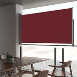 vidaXL Zložljiva stranska tenda za teraso 160x300 cm rdeča, (20728628) Cene