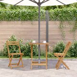  Sklopivi vrtni stol 60 x 60 x 75 cm od masivnog bagremovog drva | shoptok.hr