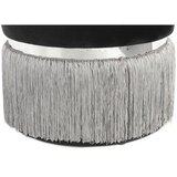 Kayoom TABURE, kovina, tekstil, leseni material siva, črna, srebrne barve | Shoptok.si