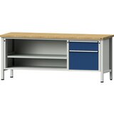 ANKE Delovna miza, izvedba z ogrodjem, 1 predal 180 mm,1 predal 360 mm, masivna bukovina, polni izvlek | Shoptok.si