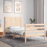 vidaXL Okvir za krevet s uzglavljem 100x200 cm od masivnog drva | shoptok.hr