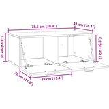  ormar za zid Zidne Dimljeni hrast 78,5 x 41 x 30 cm | shoptok.hr