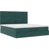  Otomanski posteljni okvir z vzmetnicami zelen 180x200cm žamet, (21653223) | Shoptok.si