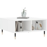  Stolić za kavu sjajni bijeli 60 x 60 x 30 cm konstruirano drvo | Eponuda.com