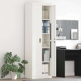 Ormarić Omarica za shranjevanje 2 pcs Bela 60 x 40 x 200 cm Jeklo, (5000152649) | Shoptok.si