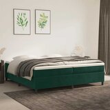 Okvir za krevet s oprugom tamnozeleni 200x200 cm baršunasti | shoptok.hr