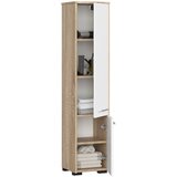AKORD Fin Visoka Kopalniška Omara, 2 Vrata, Hrast Sonoma/Bela, (5000332676) | Shoptok.si