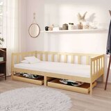  Dnevni ležaj s ladicama 90 x 200 cm od masivne borovine | shoptok.hr