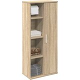 vidaXL Kopalniška omarica z držalom za zvitke sonoma hrast 39x22x90 cm | Shoptok.si