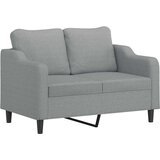  3-dijelni set sofa s jastucima svjetlosivi od tkanine | shoptok.hr
