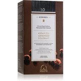 Korres Argan Oil permanentna barva za lase z arganovim oljem odtenek 1.0 Black Cene