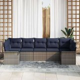  Sjedeća garnitura za vrt s pohranom 7 pcs Siva Poli ratan | shoptok.hr
