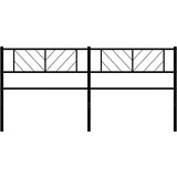  Kovinsko posteljno vzglavje črno 193 cm, (20952638) | Shoptok.si