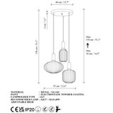 Opviq Luster Asker-15201, 55x55x130cm, IP20, Bijelo-zlatna boja | Eponuda.ba