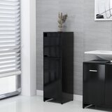 vidaXL Kupaonski ormarić crni 30 x 30 x 95 cm od iverice Cijene