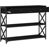  Konzolna stolica s ladicama Crni hrast 100 x 28 x 75 cm | Eponuda.ba