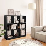 vidaXL Knjižna omara črna 97,5x29,5x100 cm iverna plošča Cene